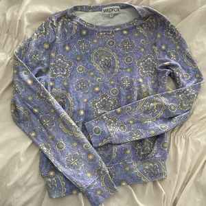 Wildfox Paisley Sweatshirt